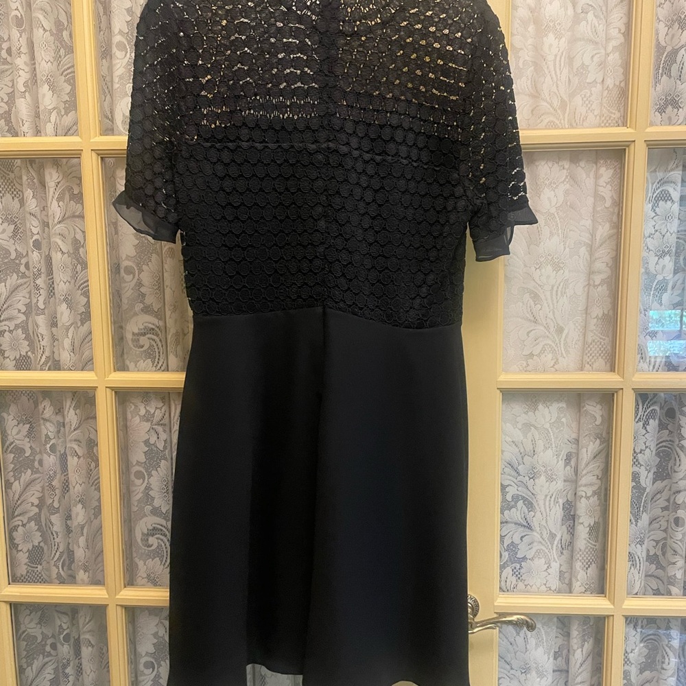 Elegant Black Dress with lace top